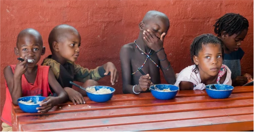 Lebensmittelspenden für die Epupa Primary School Namibia